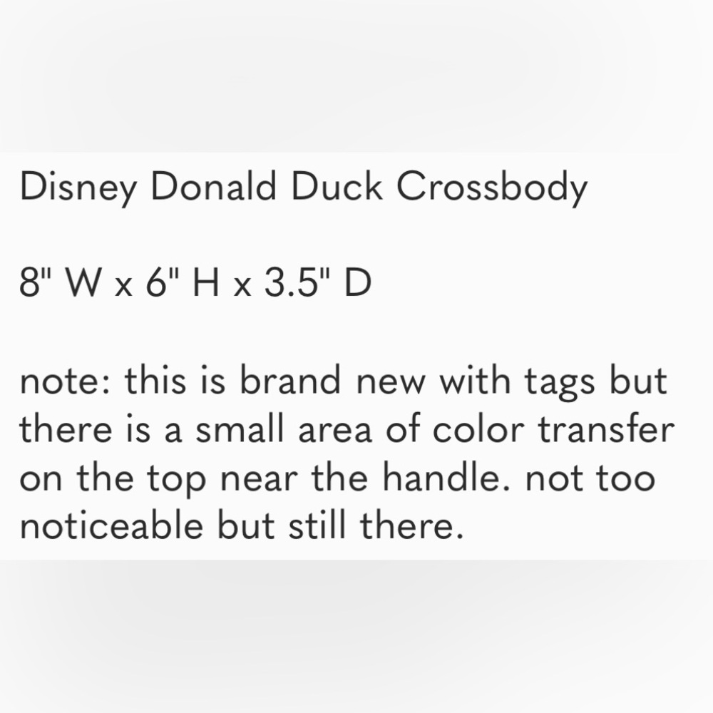 Disney Donald Duck Crossbody Purse NWT - Picture 11 of 11